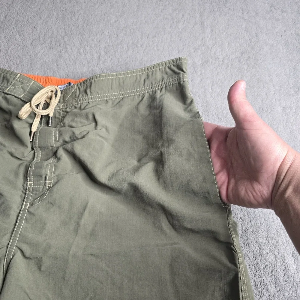 Polo Ralph Lauren Lined Swim Trunks Mens L Green Drawstring 9